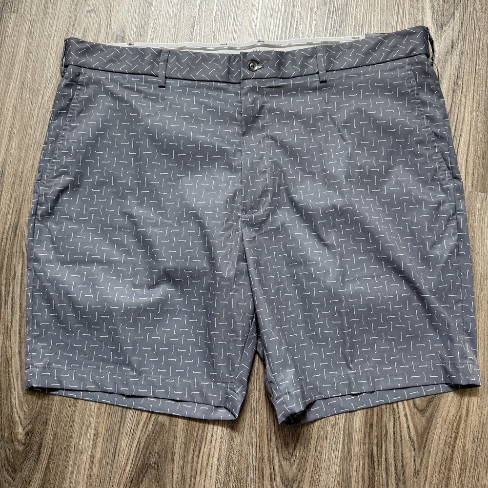 Walter Hagen‎ Men's Flat Front Water Resistant Gray 42~9" Inseam~AOP NWT~$70
